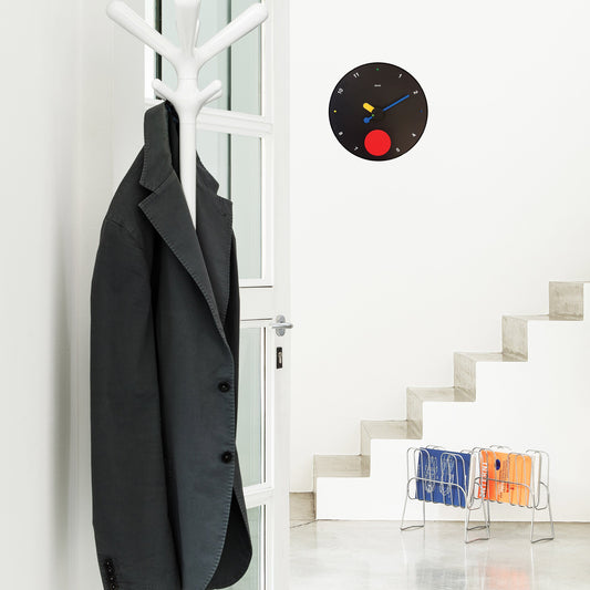 REXITE SRL Contrattempo Wall Clock Black
