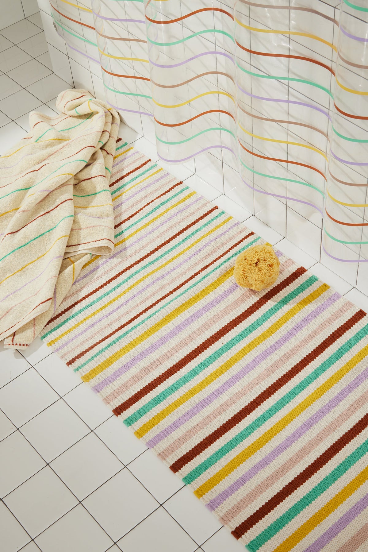 Quiet Town Ojai Prism Cotton Bath Rug