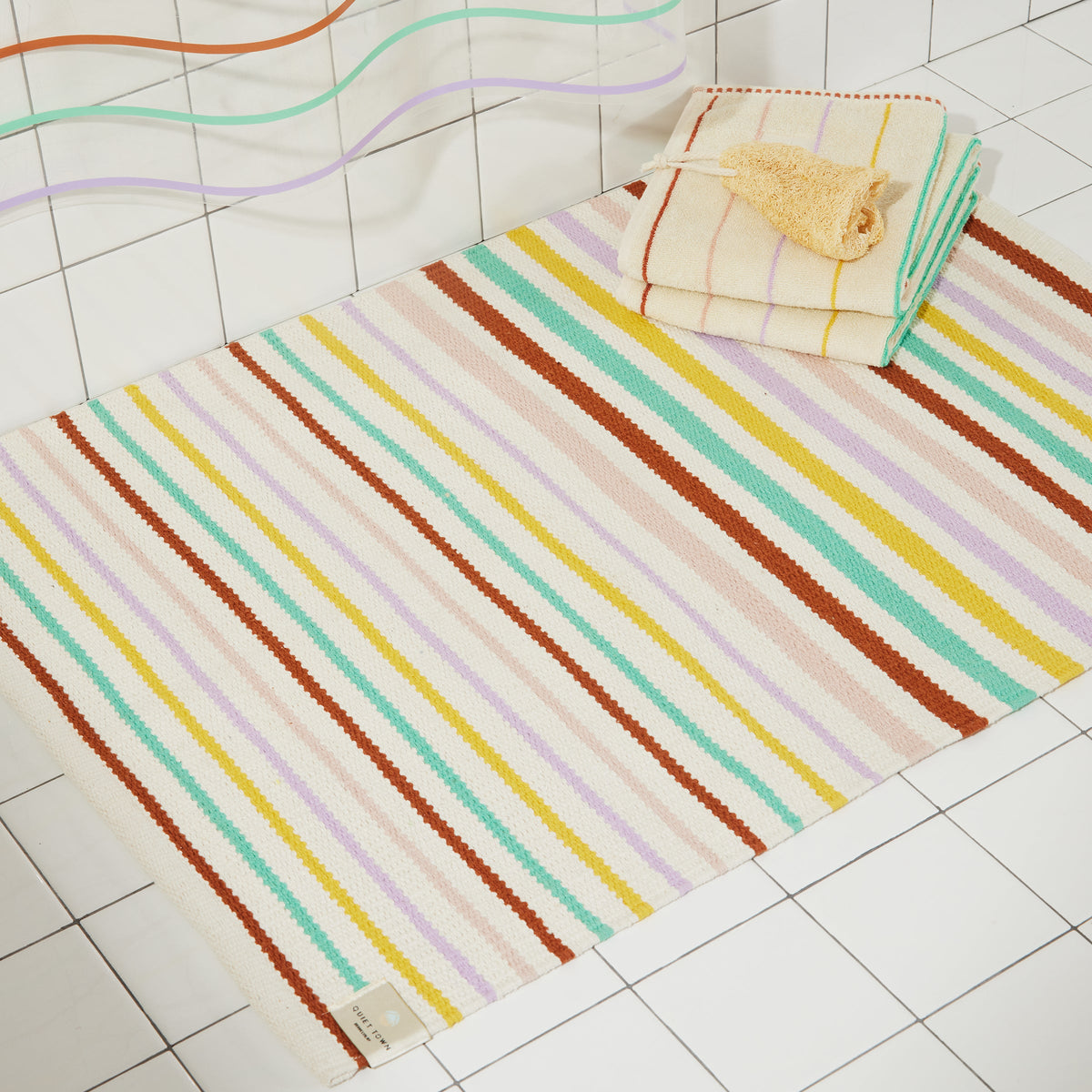 Quiet Town Ojai Prism Cotton Bath Rug