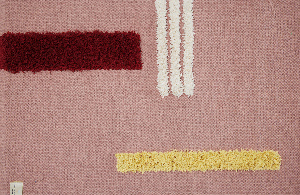 Quiet Town Reyes Rose Cotton Bath Rug
