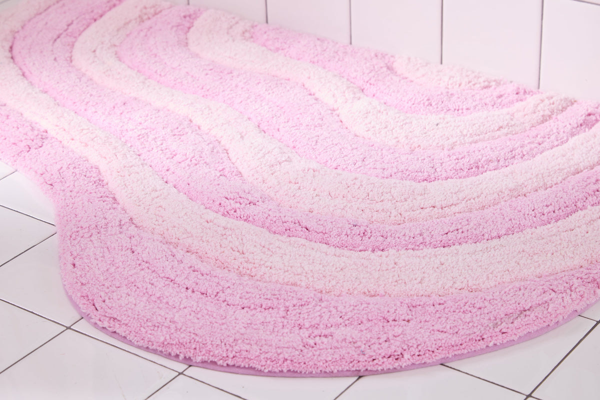 Quiet Town Lost Coast Candy Hand-Woven Cotton Bath Rug