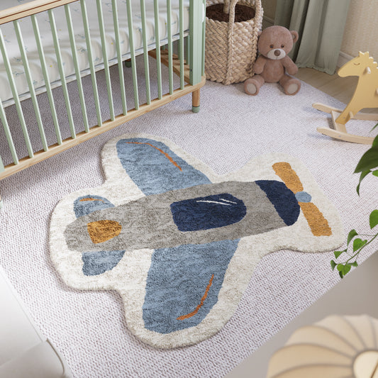 Nestig Aviator Washable Organic Cotton Kids Rug