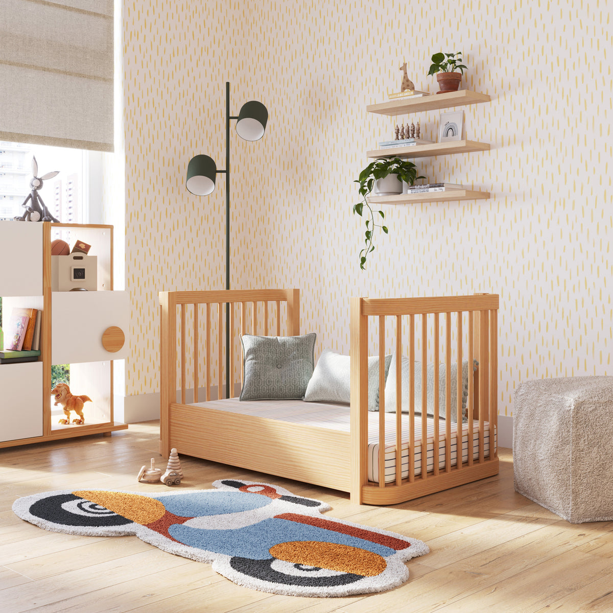 Nestig Route Washable Organic Cotton Kids Rug