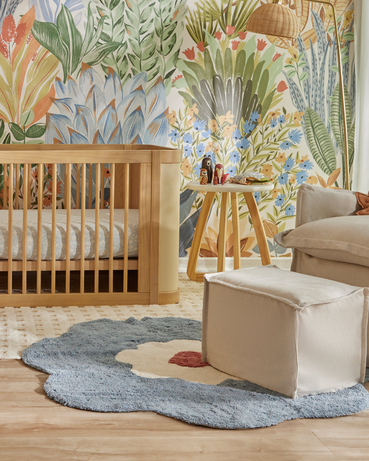Nestig Bloom Washable Organic Cotton Kids Rug