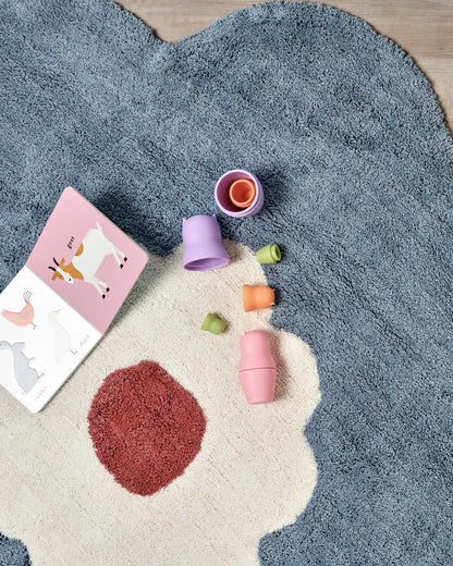 Nestig Bloom Washable Organic Cotton Kids Rug