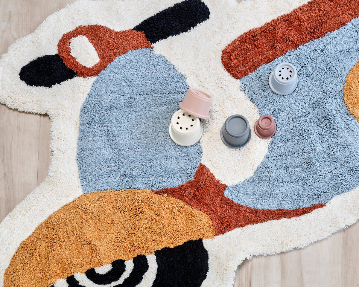 Nestig Route Washable Organic Cotton Kids Rug