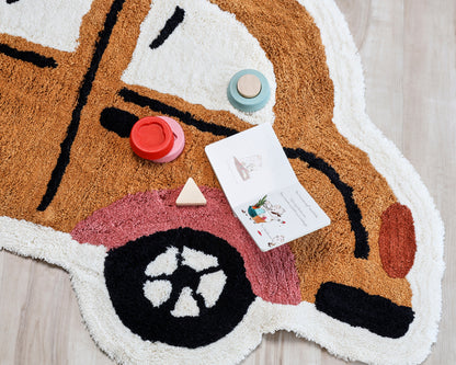 Nestig Route Washable Organic Cotton Kids Rug
