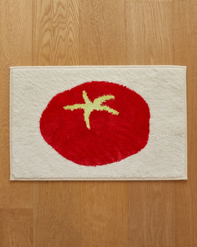 Matilda Tomato Pop Jacquard Non-Slip Bath Mat 40x60 cm