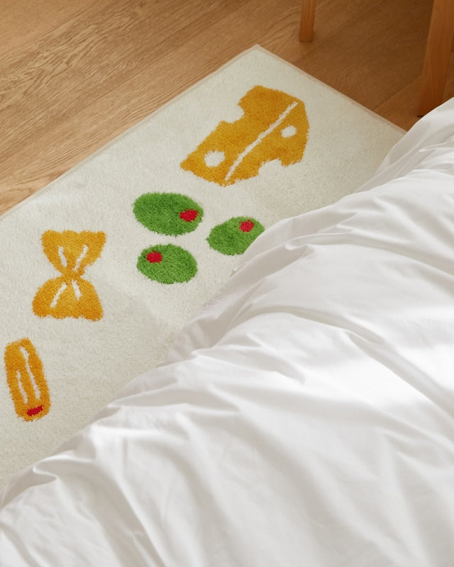 Matilda Pasta Recipe Jacquard Non-Slip Kitchen Mat 40 x 110 cm