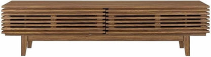 Modway Render Low Profile Media Console TV Stand Walnut