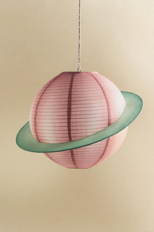 Zara Home Small Planet Kids Lampshade Reddish