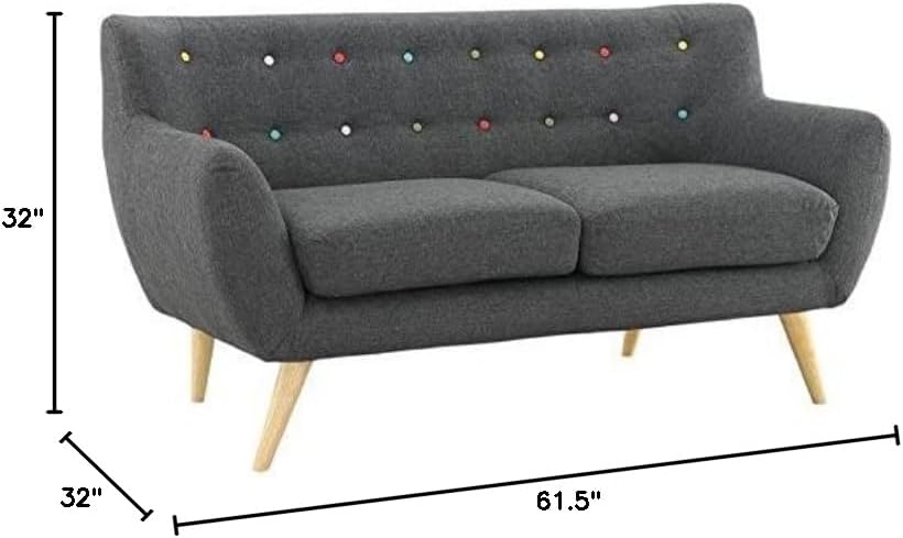 Remark Mid-Century Modern Loveseat