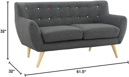 Remark Mid-Century Modern Loveseat