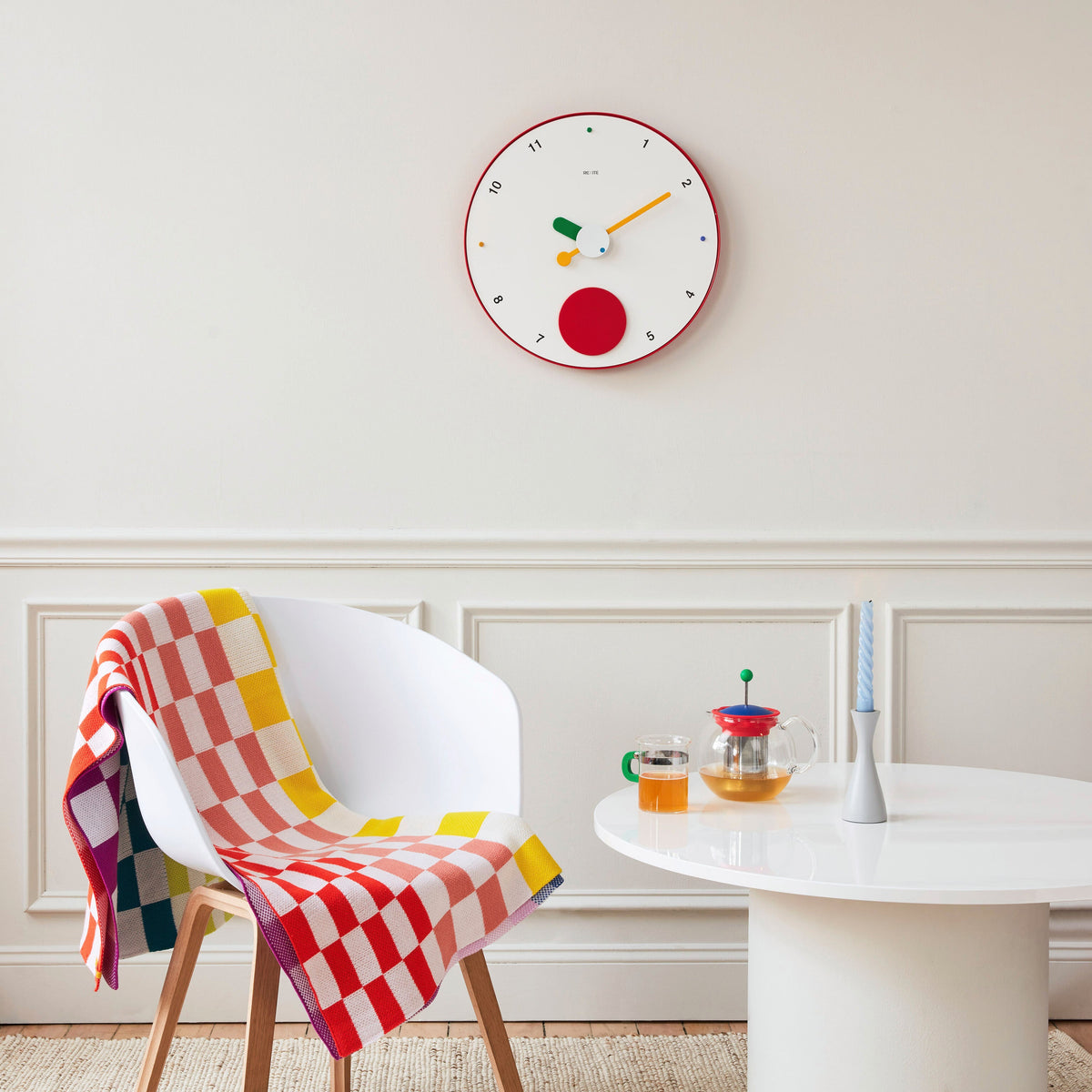REXITE SRL Contrattempo Wall Clock White