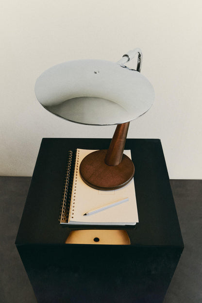 ZARAHOME Wood and Metal Table Lamp