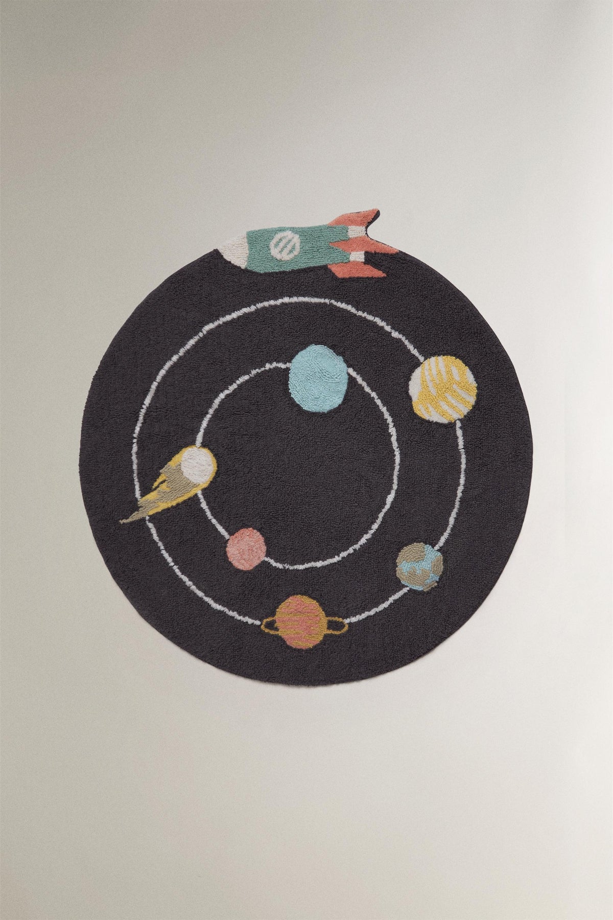 ZARAHOME Kids' Space Area Rug Anthracite Grey 120cm