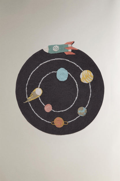 ZARAHOME Kids' Space Area Rug Anthracite Grey 120cm