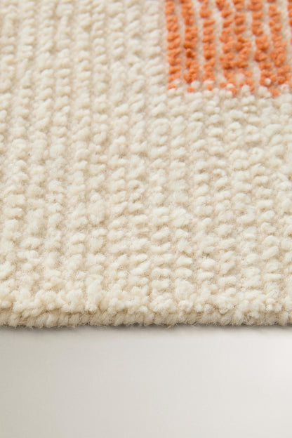 ZARAHOME Kids' Hopscotch Wool Area Rug 90 x 150 cm