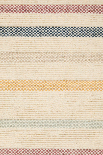 Zara Home Kids' Multicolor Fringe Wool Area Rug