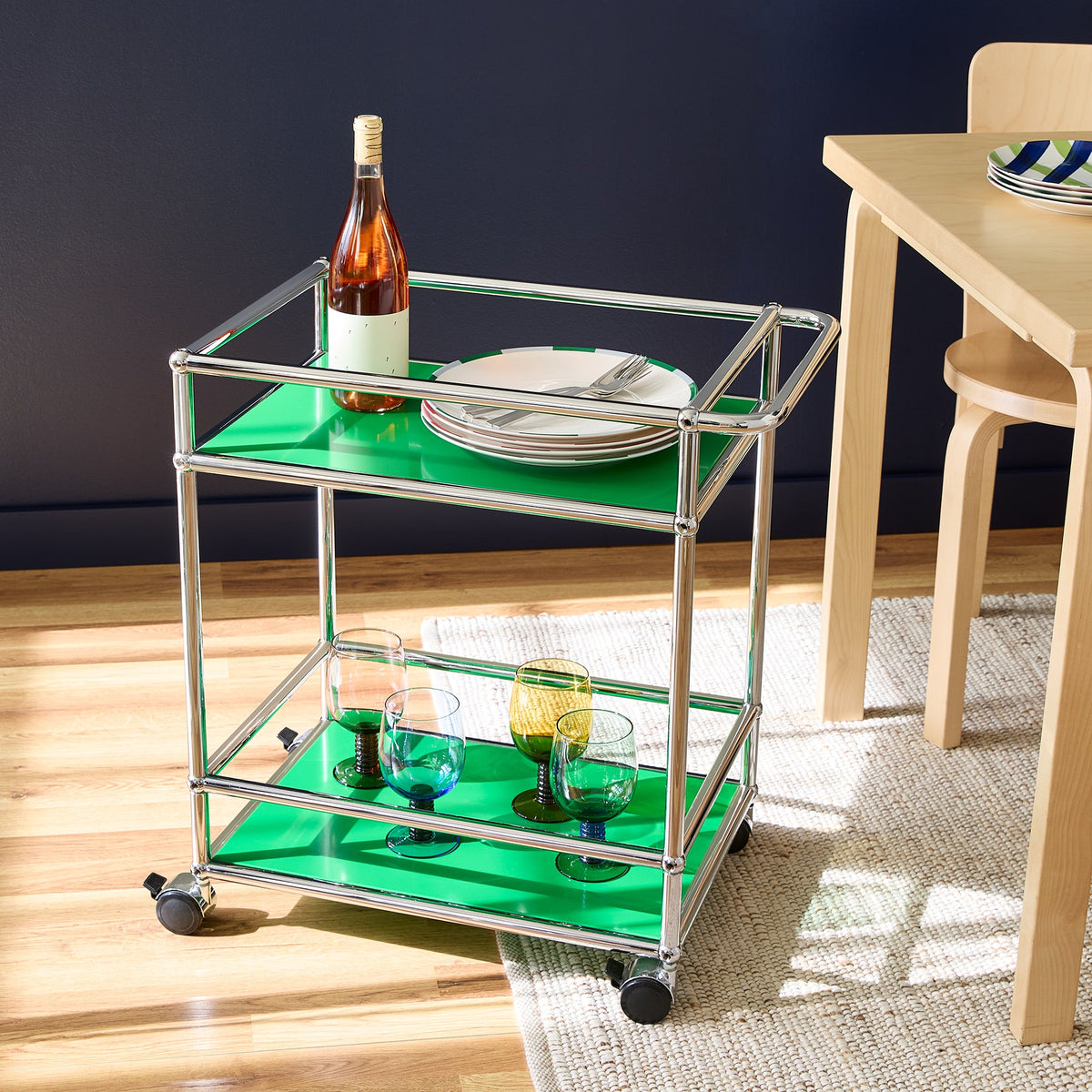 USM Haller Bar Cart Green