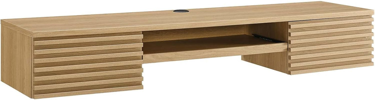 Modway Render Mid-Century Modern Wall Mount Office Desk