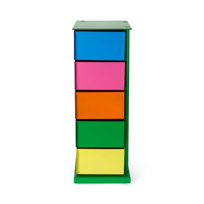 PARIS8 SRLS 5-Drawer Pivot Cabinet Neon