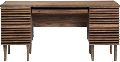 Modway Render Mid-Century Modern Office Desk Walnut
