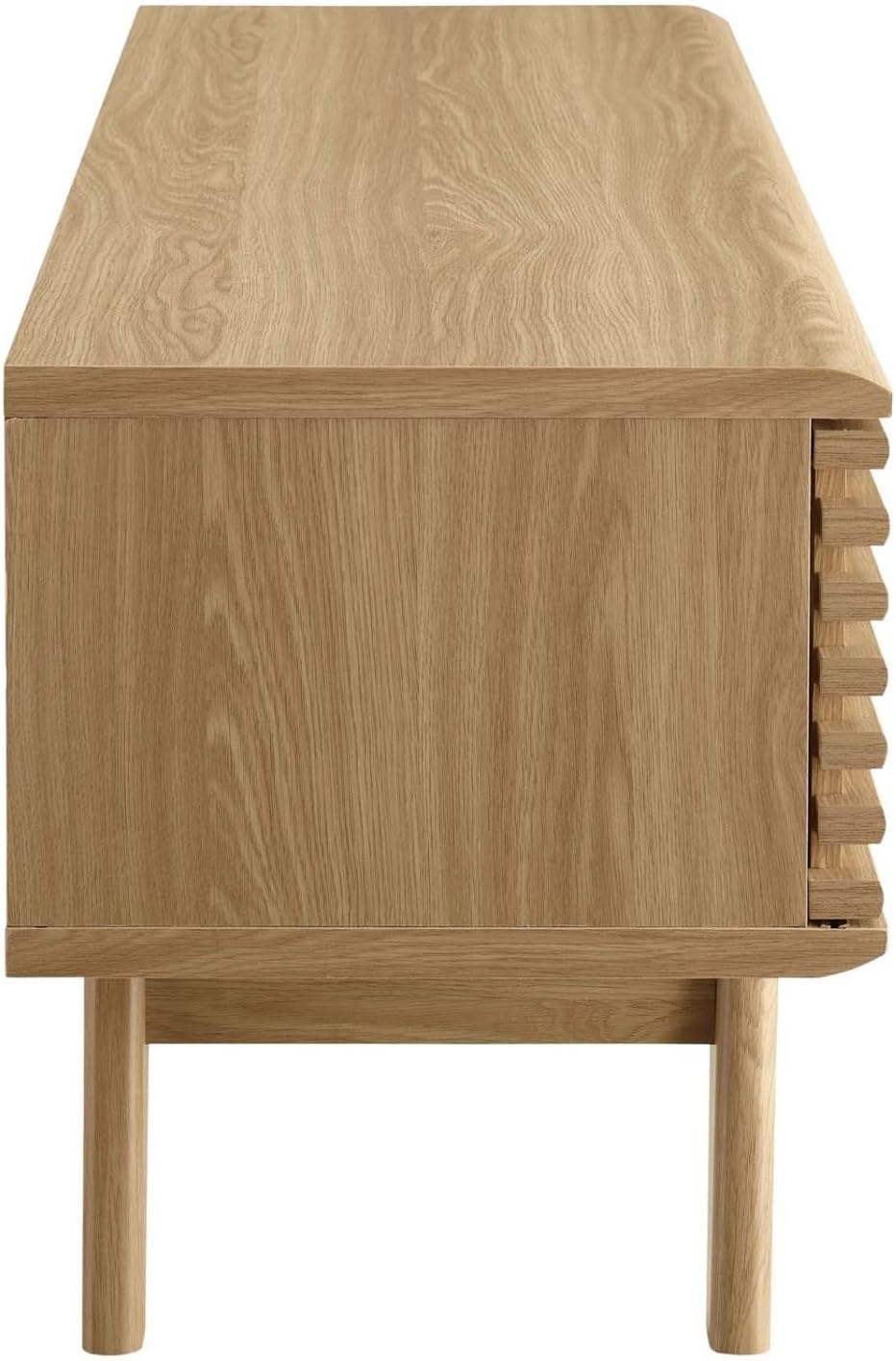 Modway Render Low Profile Media Console TV Stand Oak