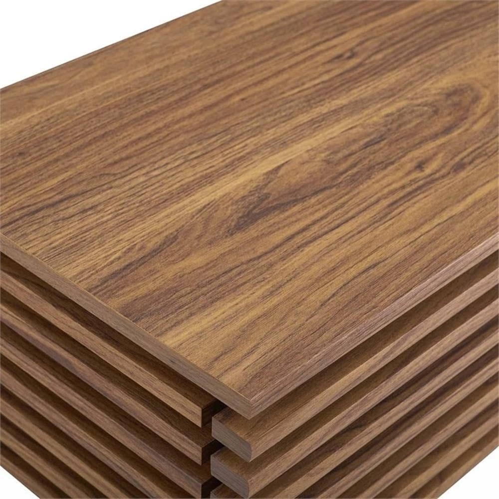 Modway Render Low Profile Media Console TV Stand Walnut