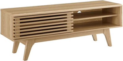 Modway Render Low Profile Media Console TV Stand Oak