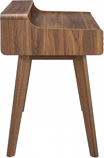 Modway Render Mid-Century Modern Writing Desk Walnut