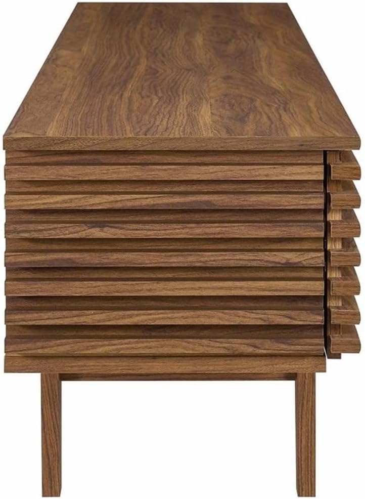 Modway Render Low Profile Media Console TV Stand Walnut