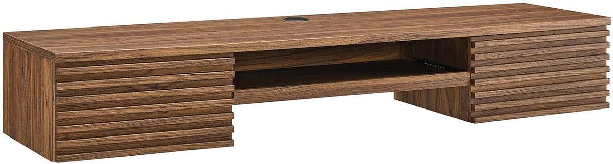 Modway Render Mid-Century Modern Wall Mount Office Desk