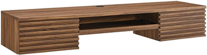 Modway Render Mid-Century Modern Wall Mount Office Desk
