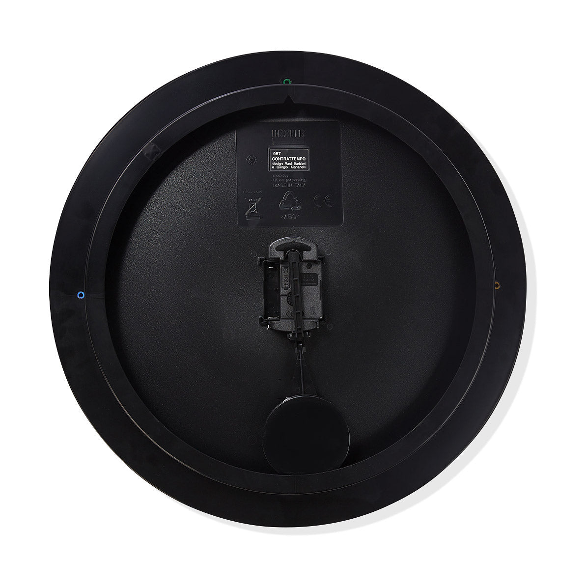 REXITE SRL Contrattempo Wall Clock Black