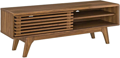 Modway Render Low Profile Media Console TV Stand Walnut