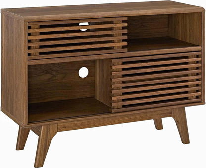 Modway Render Two-Tier Display Stand Walnut