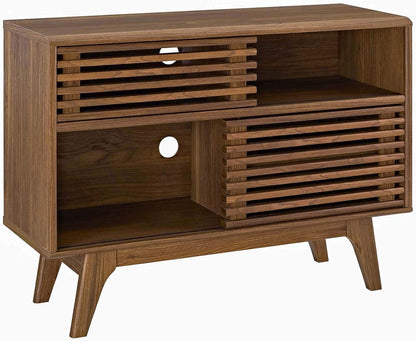 Modway Render Two-Tier Display Stand Walnut