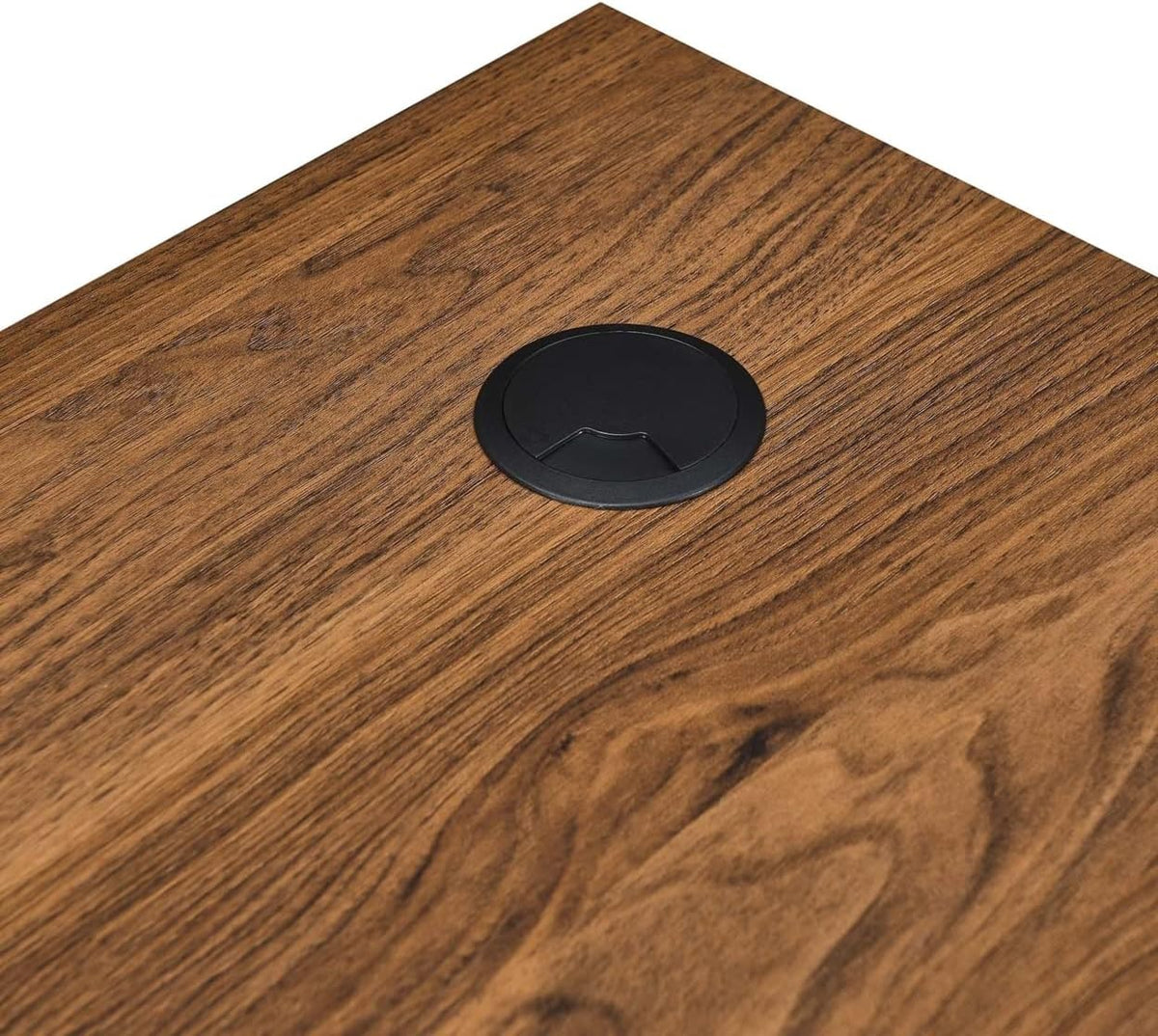 Modway Venture Mid-Century Modern L-Shaped Office Desk Walnut