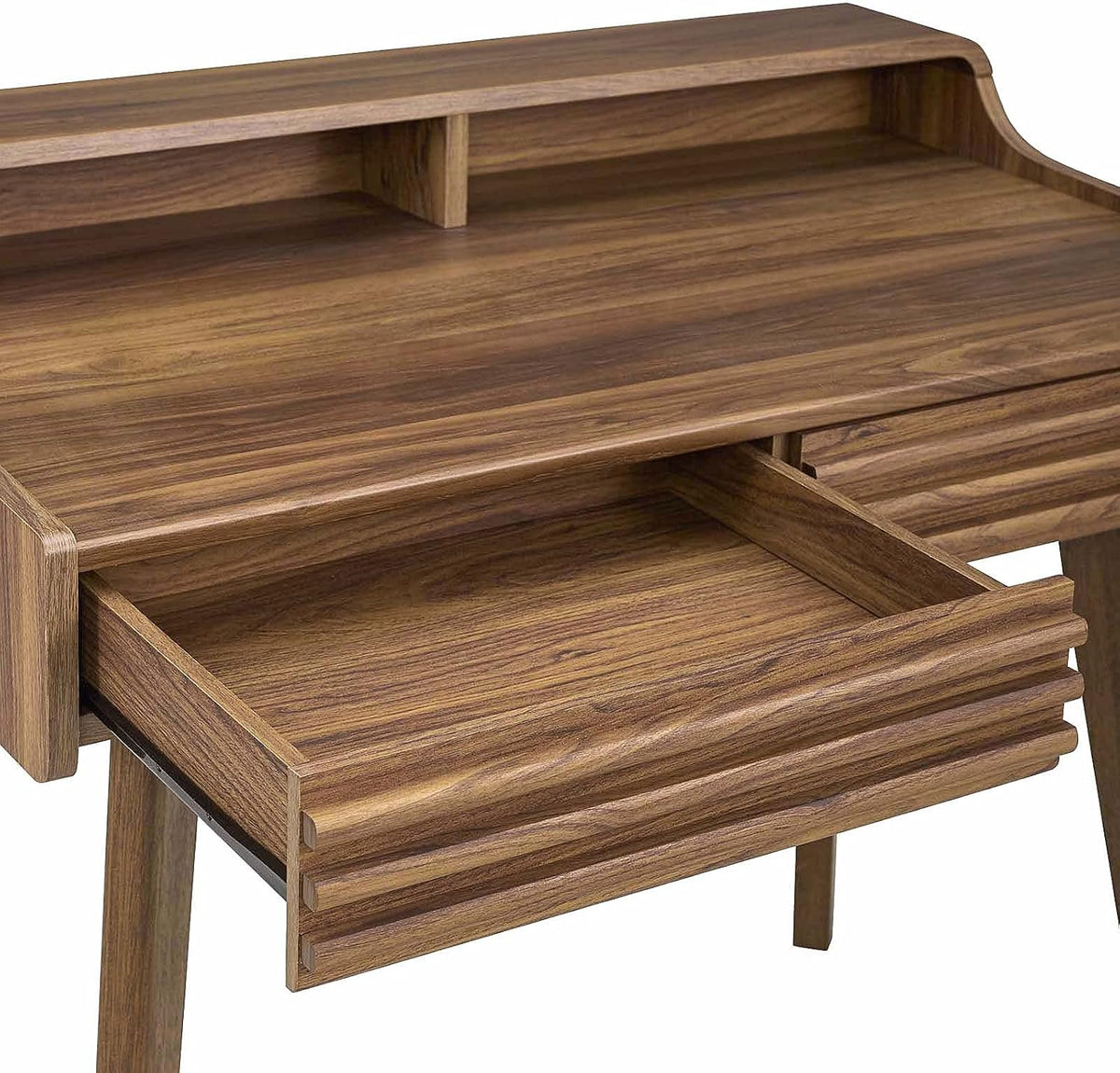 Modway Render Mid-Century Modern Writing Desk Walnut