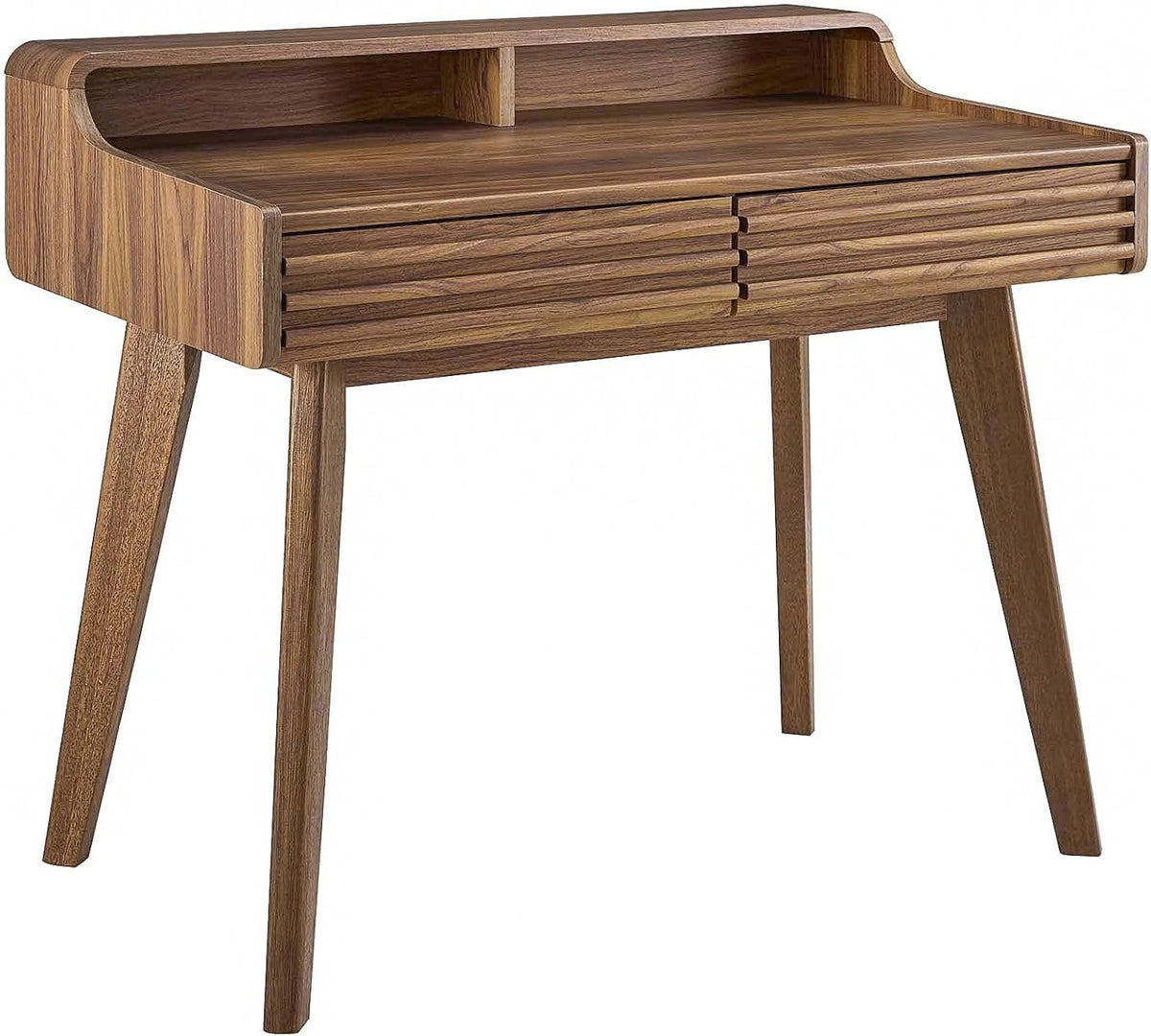 Modway Render Mid-Century Modern Writing Desk Walnut