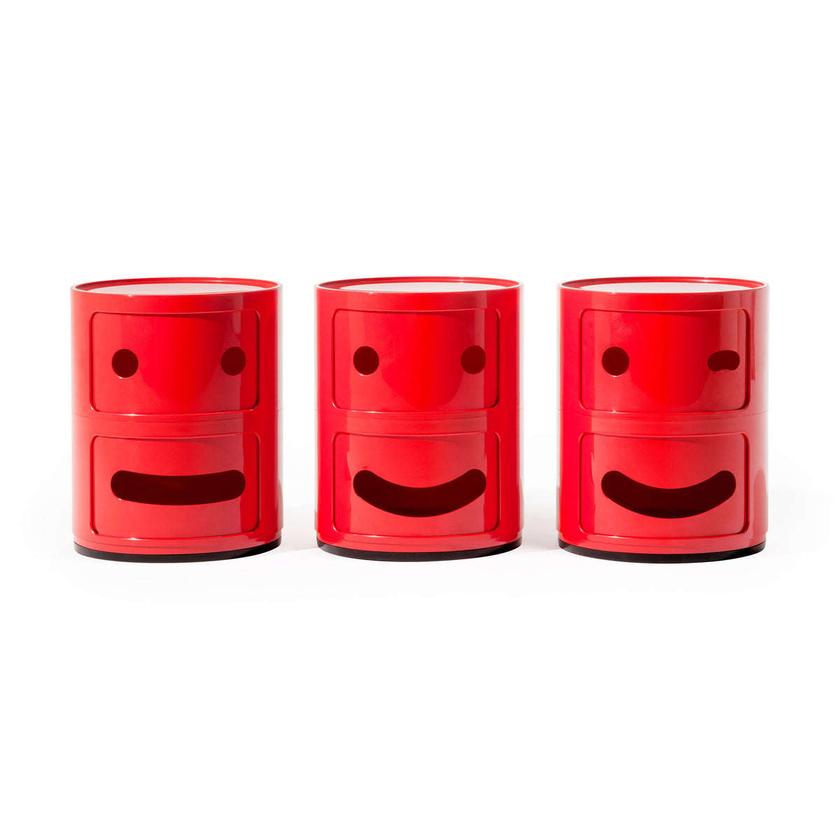 Kartell US Inc. Componibili Smile 2-Tier Storage Red