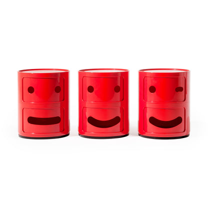 Kartell US Inc. Componibili Smile 2-Tier Storage Red