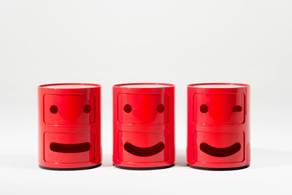 Kartell US Inc. Componibili Smile 2-Tier Storage Red