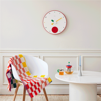 REXITE SRL Contrattempo Wall Clock Black