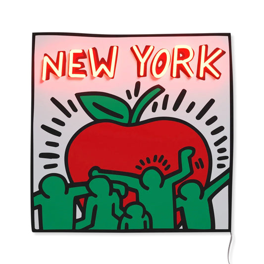 Yellowpop Keith Haring NYC Apple Neon Sign