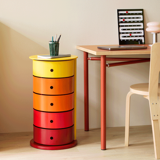 PARIS8 SRLS 5-Drawer Round Pivot Cabinet