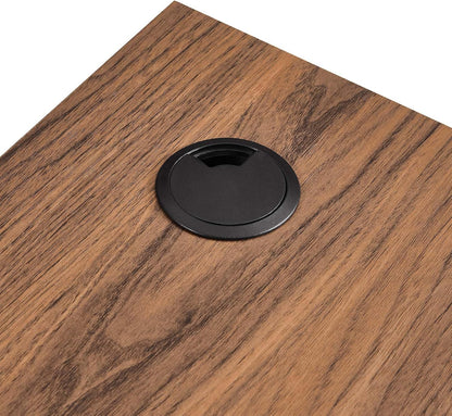 Modway Render Mid-Century Modern Wall Mount Corner Office Desk Walnut