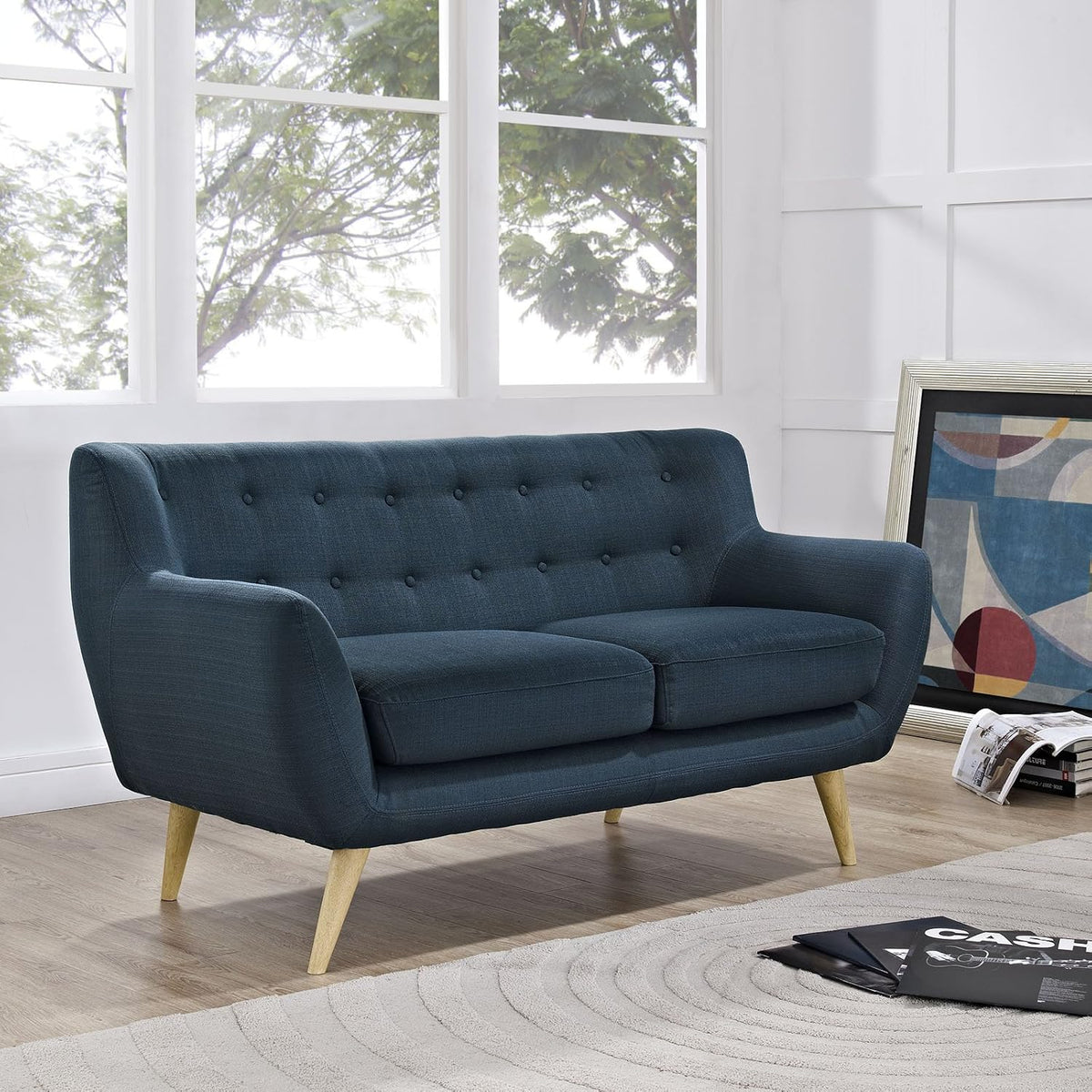 Remark Mid-Century Modern Loveseat