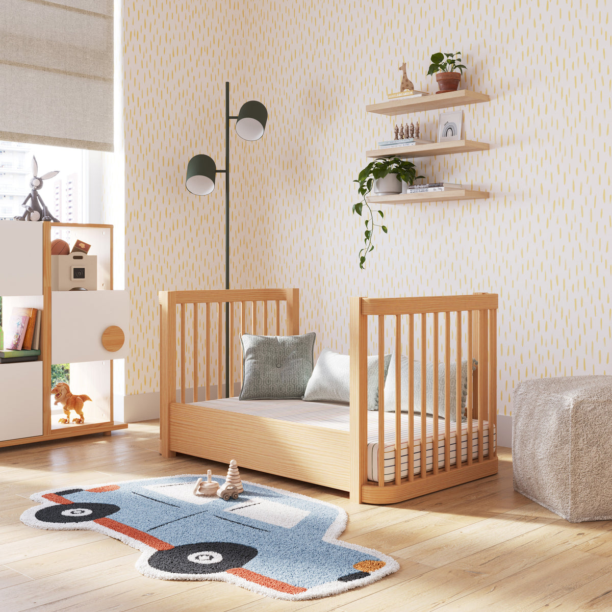 Nestig Route Washable Organic Cotton Kids Rug